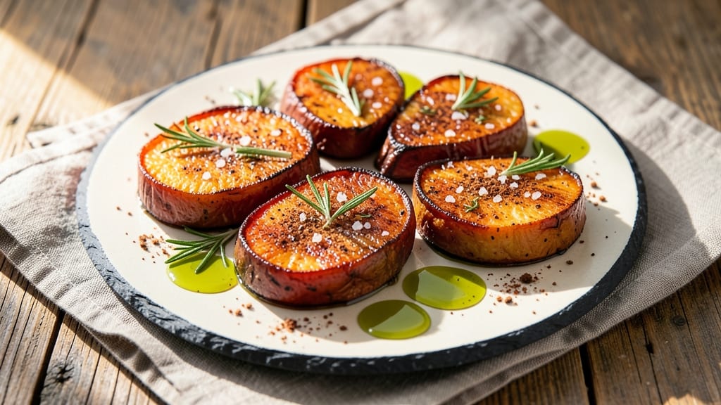 Baked Sweet Potato Medallions Recipe: Caramelized Edges With Soft, Spiced Hearts