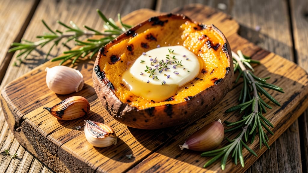 Baked Sweet Potato on Grill Recipe: Smoky Char and Caramelized Sweetness