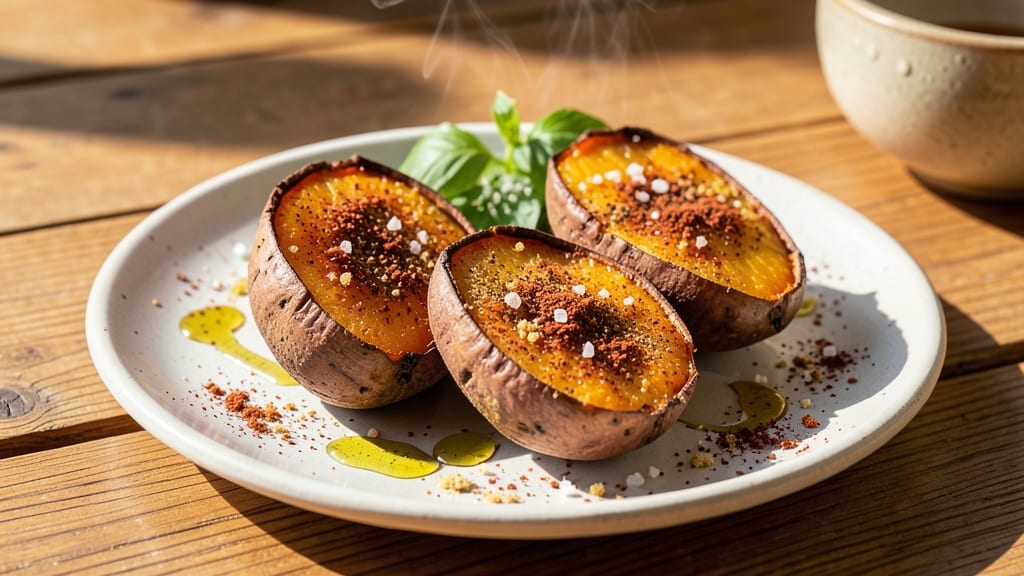 Sweet Potato Lunch Recipe: Roasted Spice Crunch With Silky Interiors