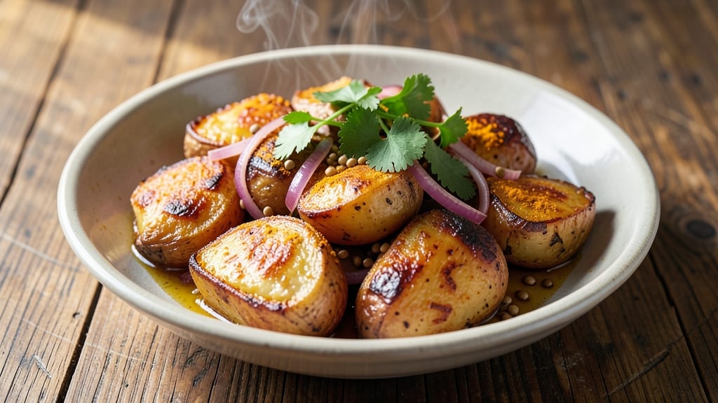 Bengali Potato Recipe: Spiced Turmeric and Mustard Seed Crunch
