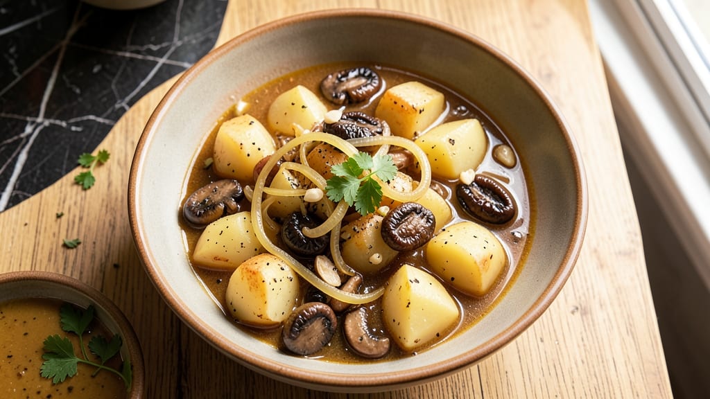 Vegan Potato Stew Recipe: Hearty Mushroom and Herb Depth in One Pot