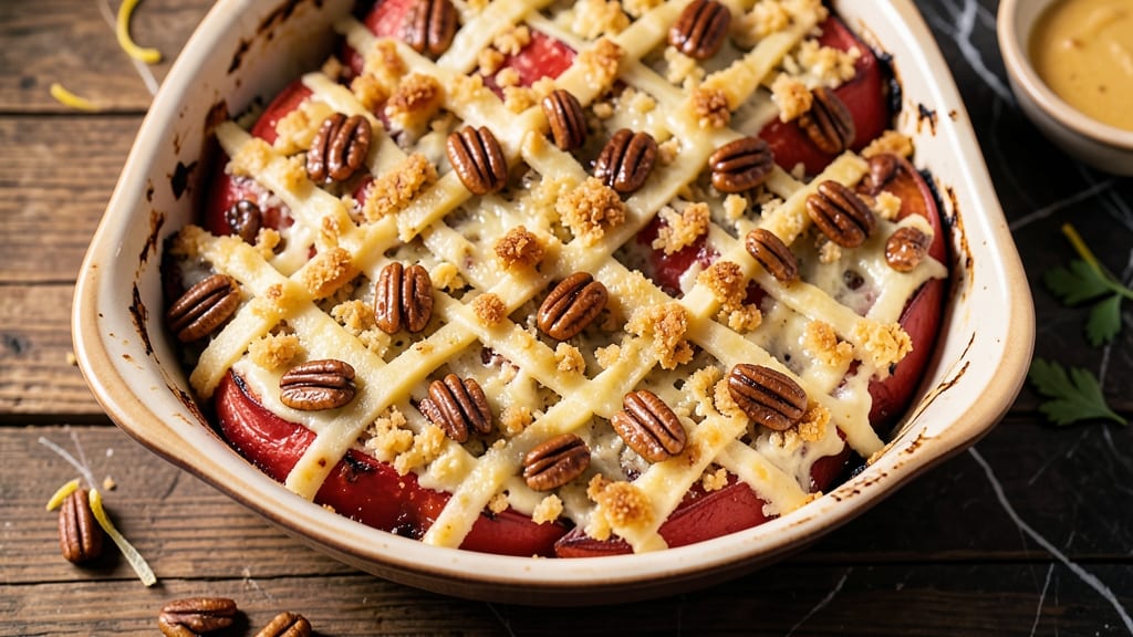 Sweet Potato Casserole With Candied Pecans Recipe: Buttery Crust Meets Sticky-Sweet Pecan Magic