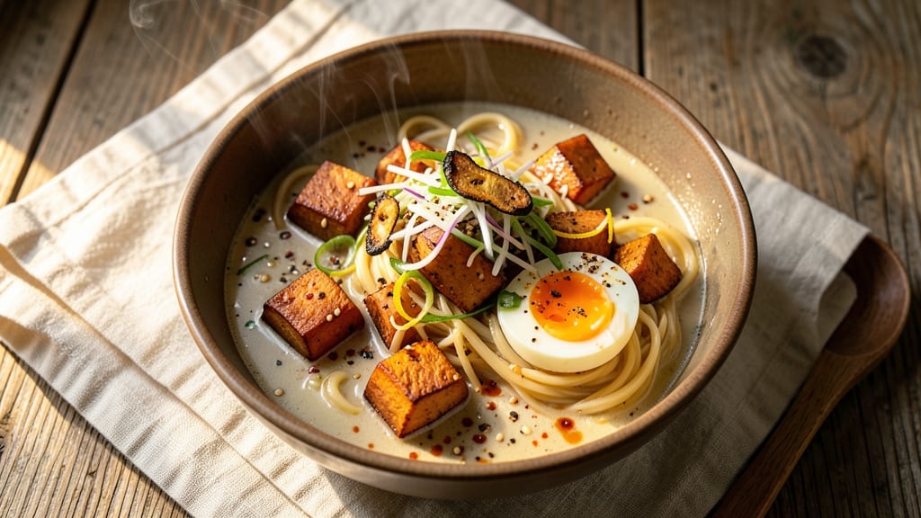 Sweet Potato Ramen Recipe: Umami-Rich Broth with Silky Roasted Swirl