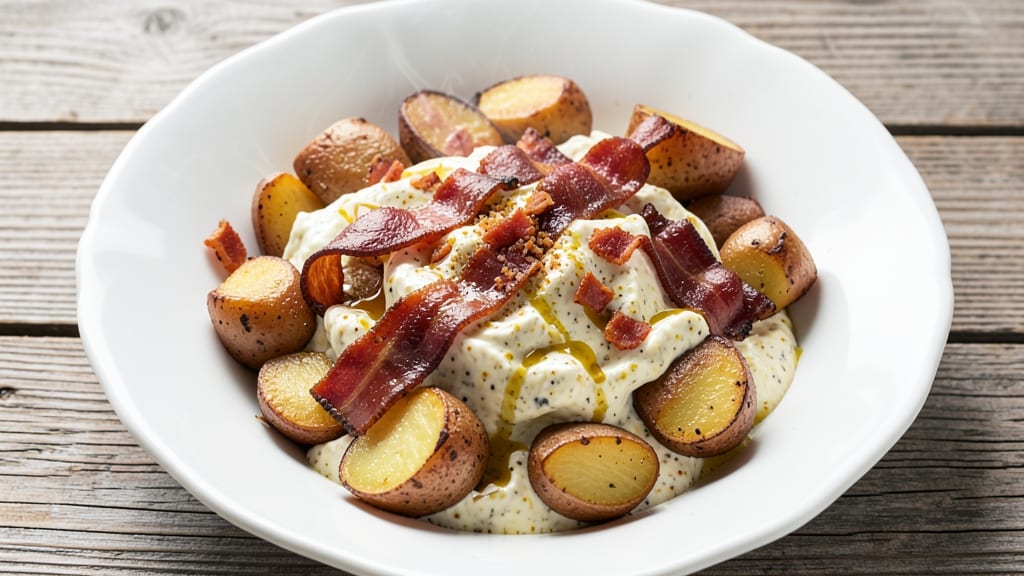 Baker's Ribs Potato Salad Recipe: Smoky Bacon Crunch Meets Creamy Mustard Bliss