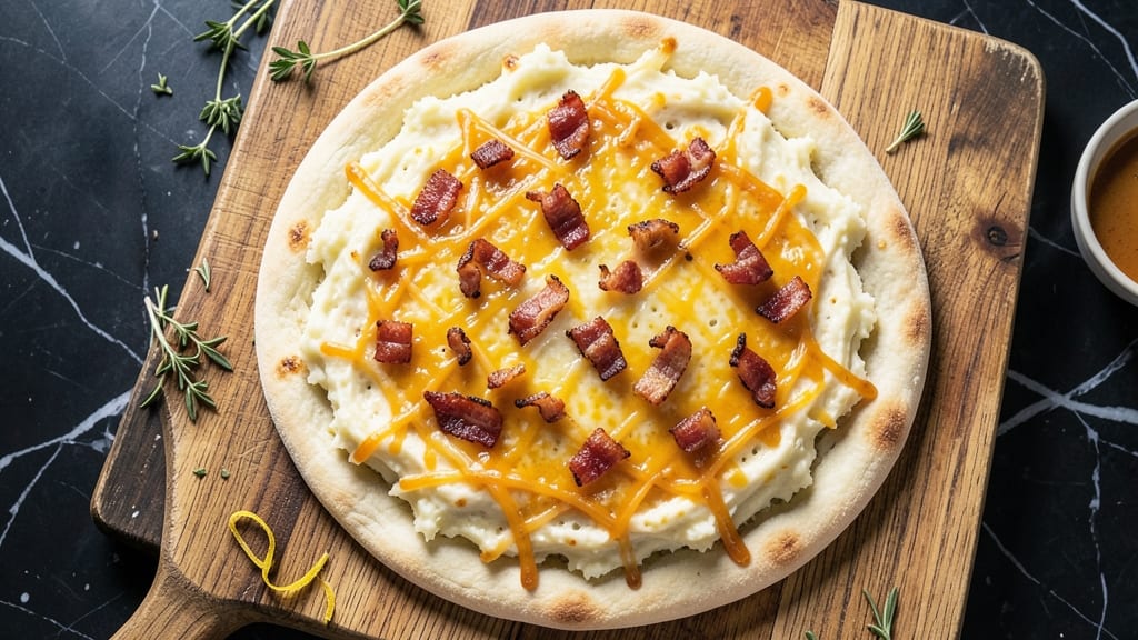 Bar Mashed Potato Pizza Recipe: Celery Crunch Meets Loaded Potato Heaven