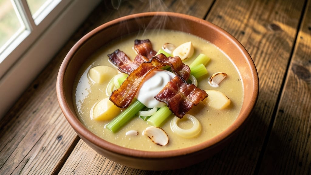 Alabama Power Potato Soup Recipe: Smoky Bacon and Celery Crown Crunch