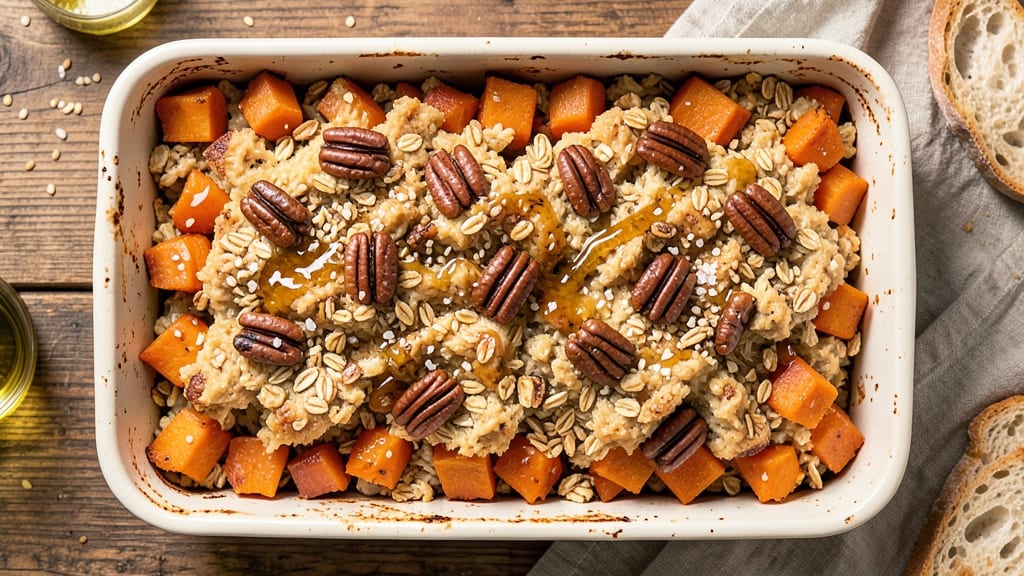 Sweet Potato Casserole Recipe With Oats: Caramelized Sweetness Meets Crunchy Oat Topping