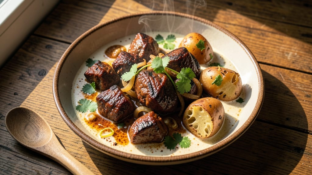 Beef and Potato Curry Recipe: Rich Coconut Depth With Spiced Potatoes