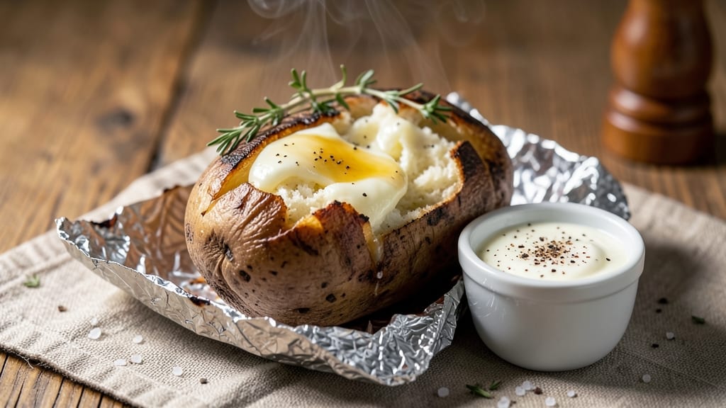 Baked Potato in Oven Wrapped in Foil Recipe: Crispy Skin, Fluffy Interiors Guaranteed