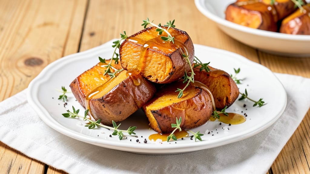 Sweet Potato Thyme Recipe: Honey-Glazed Roast With Earthy Aroma