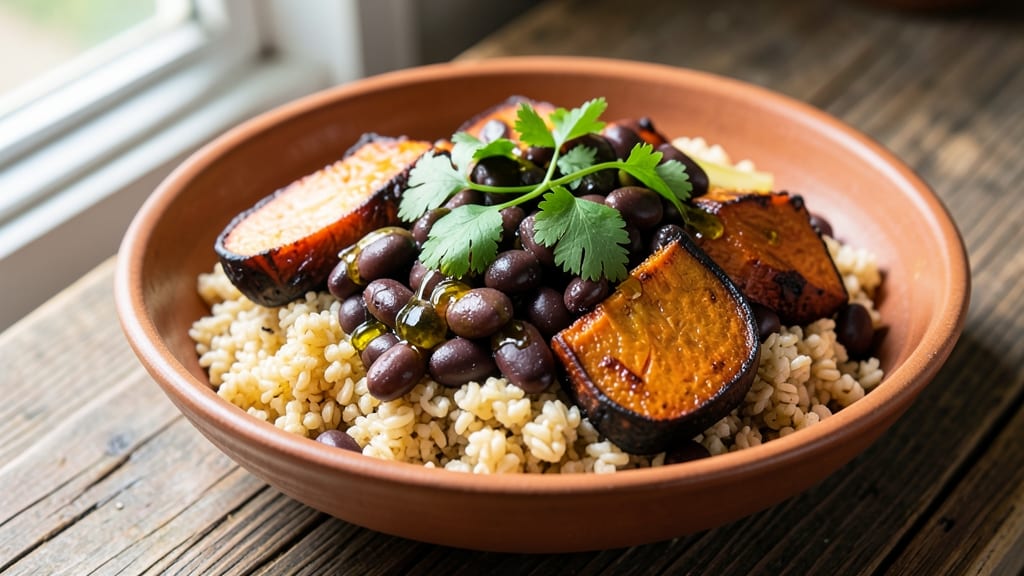 Sweet Potato Black Bean Quinoa Recipe: Protein-Packed Bowl with Earthy Roasted Depth