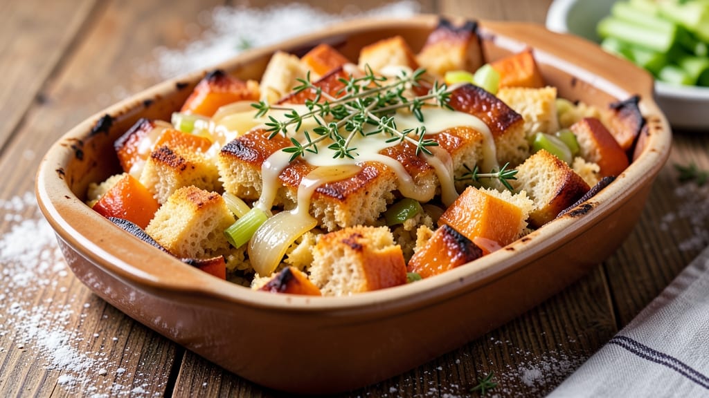 Virgin Islands Sweet Potato Stuffing Recipe: Tropical Spiced Crunch and Creamy Bliss