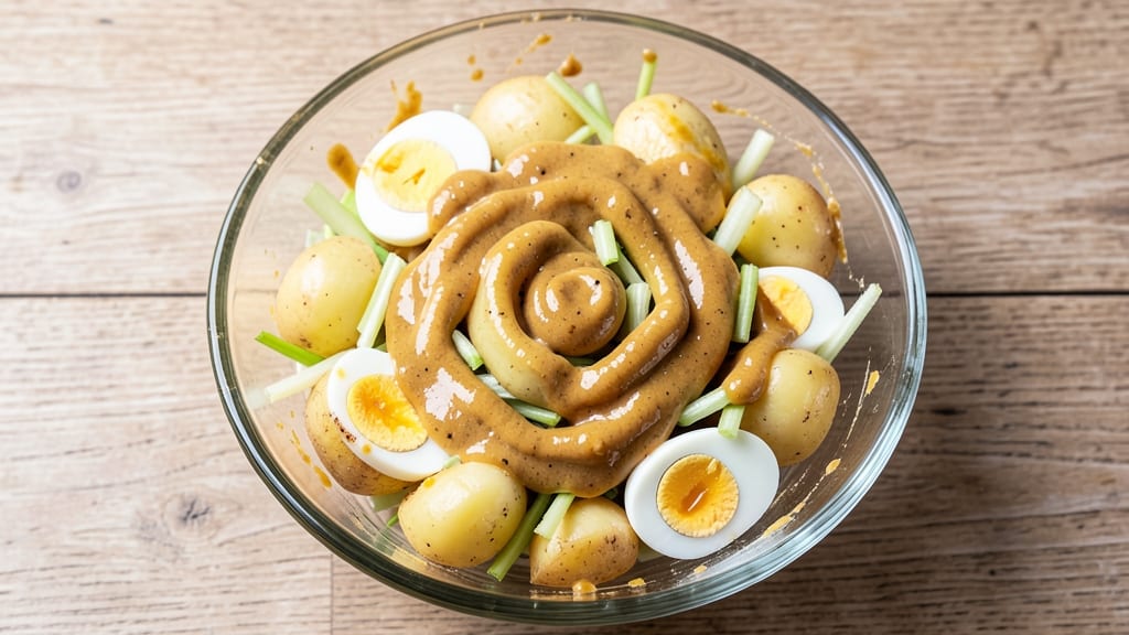 American Potato Salad Recipe With Mustard: Bold Tangy Crunch in Every Bite