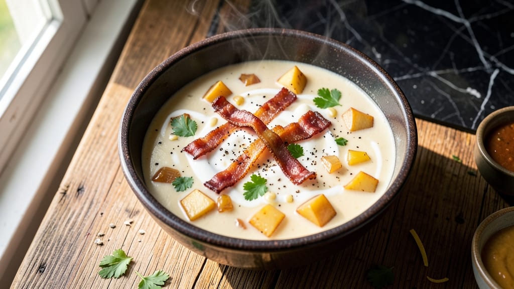 Easy Potato Bacon Soup Recipe: Smoky Bacon Crunch in 30 Minutes