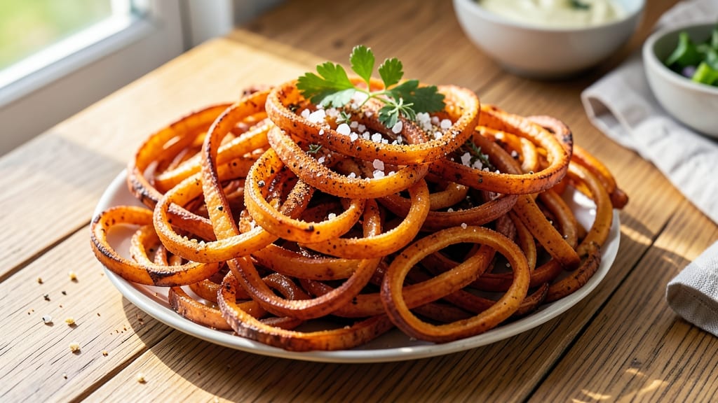 Spiralized Sweet Potato Fries Recipe: Oven-Baked Crunch With Caramelized Sweetness
