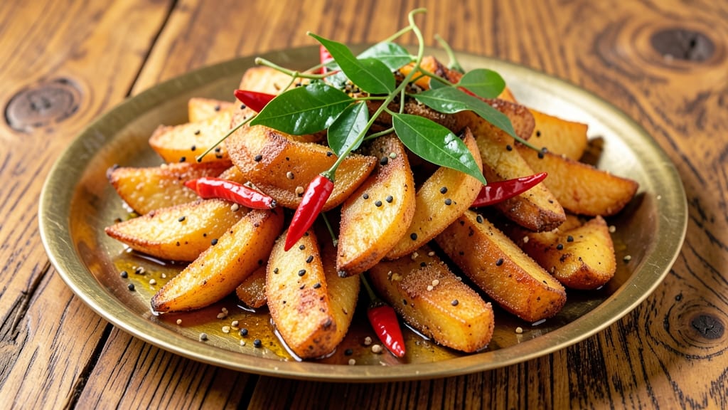 Andhra Potato Fry Recipe: Spicy Crunch With Tangy Tamarind Twist
