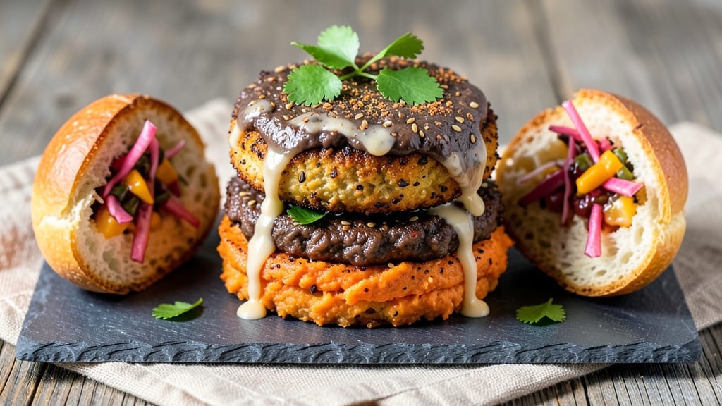 Vegan Sweet Potato Black Bean Burgers Recipe: Hearty Plant-Based Stacks With Smoky Depth