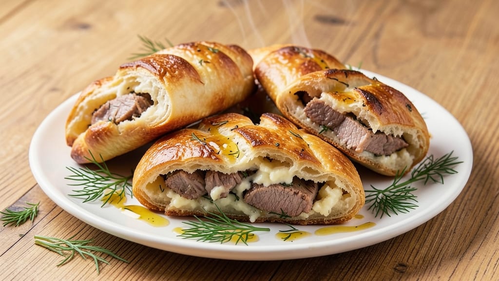 Beef and Potato Piroshki Recipe: Golden Crusts Stuffed With Savory Meat and Spuds
