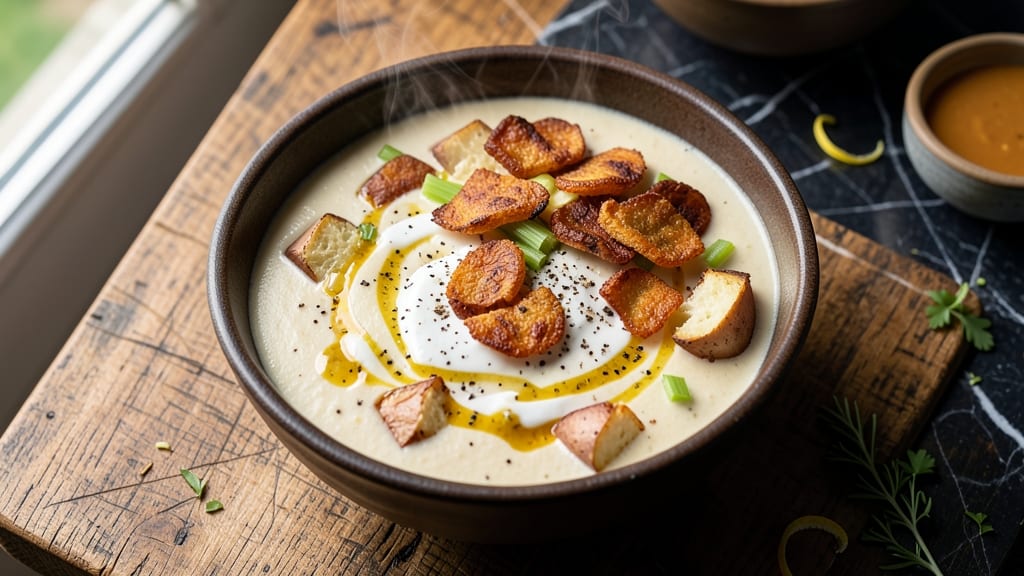 Baked Potato and Hash Browns Soup Recipe: Crispy Topping That Rivals Takeout