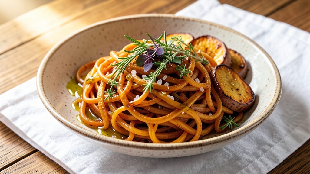 Sweet Potato Noodle Recipe Ideas: One-Pan Roasted Garlic and Herb Twist