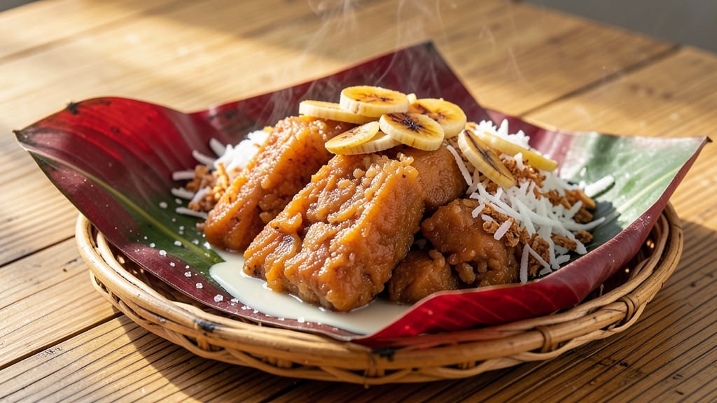 Sweet Potato Suman Recipe: Steamed Coconut-Crusted Delight With Sticky Rice