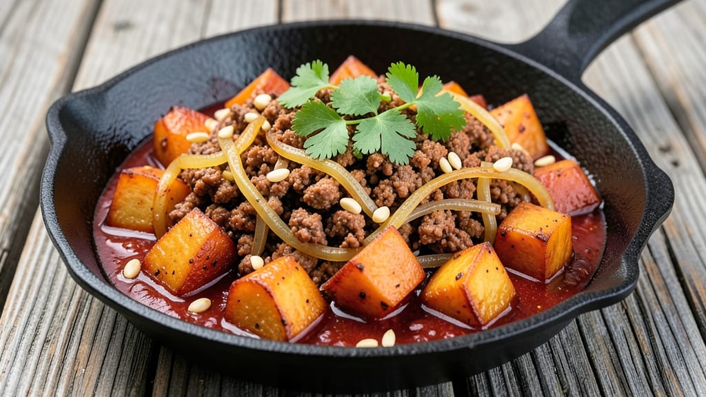 Sweet Potato And Taco Meat Recipe: Smoky-Spiced Fusion in One Pan