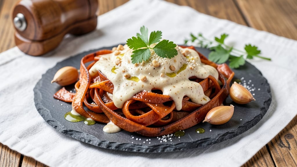 Sweet Potato Fettuccine Recipe: Roasted Spice Swirl With Creamy Cheese Bliss