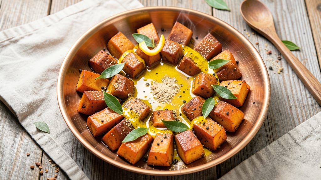 Sweet Potato Gujarati Recipe: Turmeric-Infused Roast With Mustard Seed Crunch