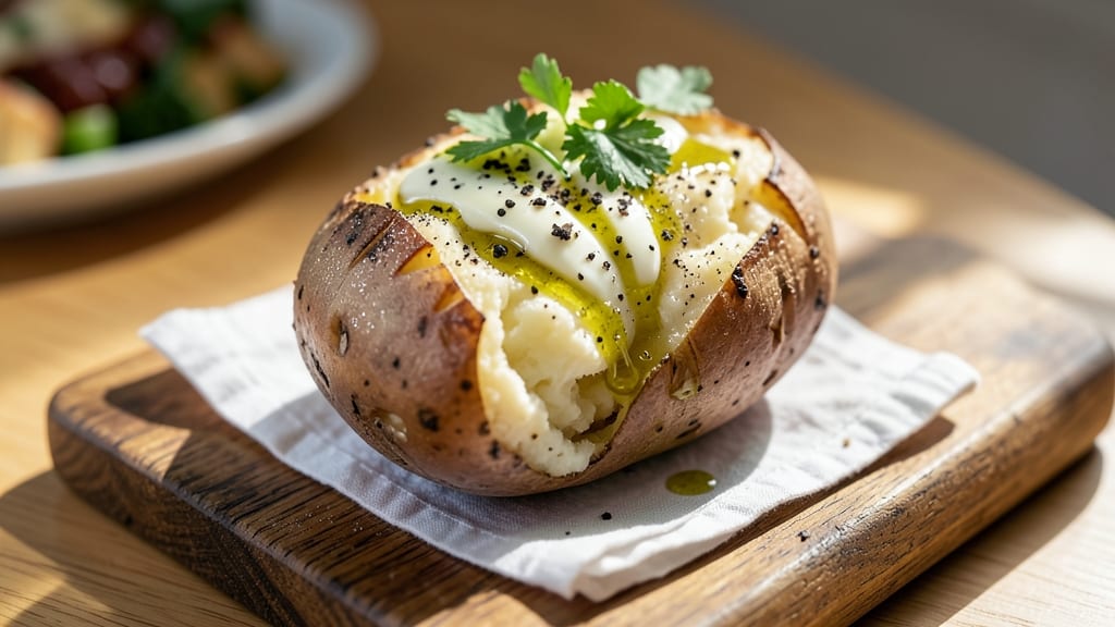 Baked Potato Recipe Temperature: 425°F Crispy Skin, Fluffy Heart