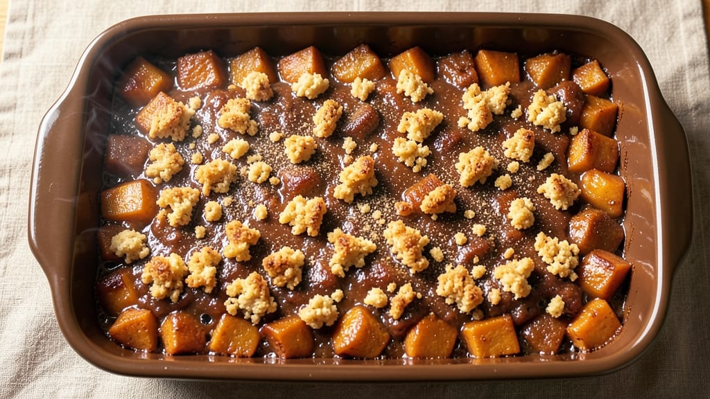 Sweet Potato Casserole Recipe 8x8 Pan: Nutmeg-Kissed Cream Cheese Crunch