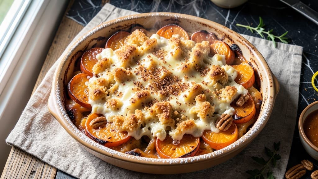 Sticky Fingers Sweet Potato Casserole Recipe: Celery Crown Crunch Meets Brown Sugar Bliss