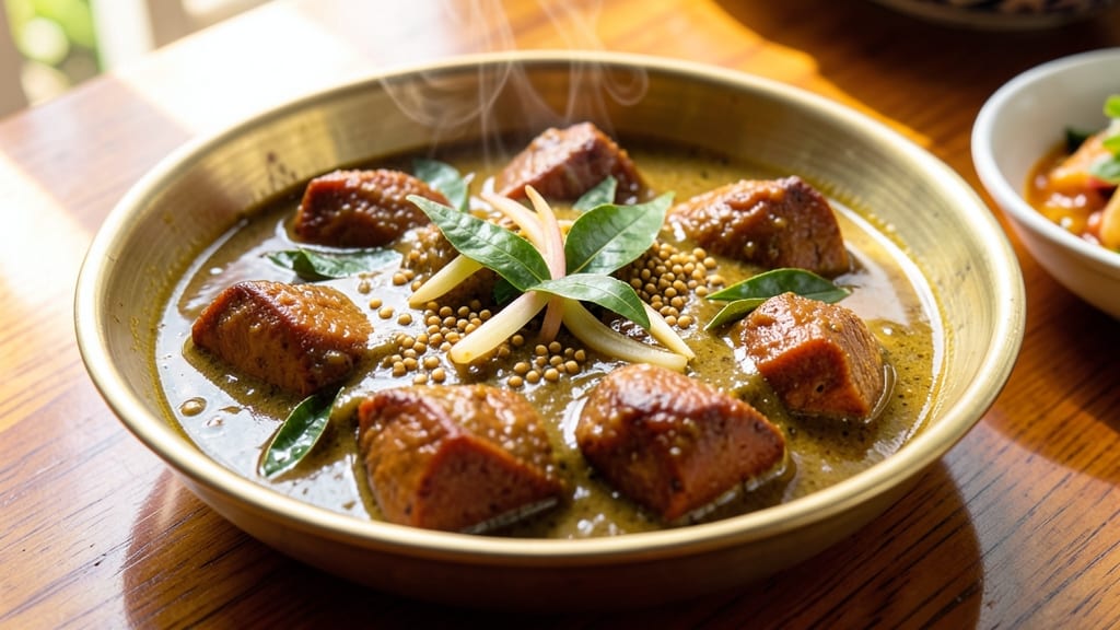 Sweet Potato Kerala Recipe: Coconut Curry With Spiced Tamarind Tang