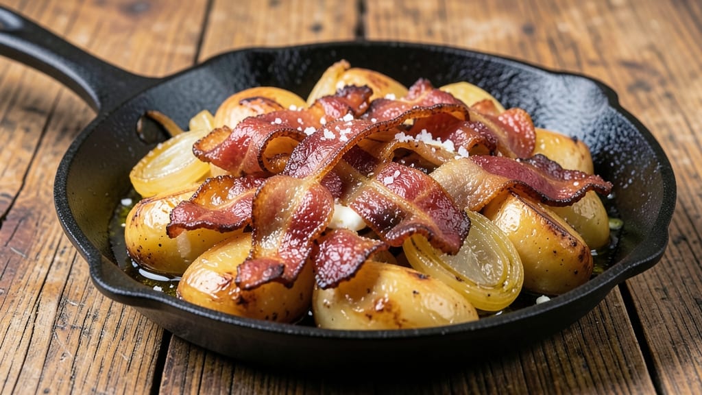 Bacon, Onion, and Potato Recipe: Crispy Layers of Smoky Sweetness