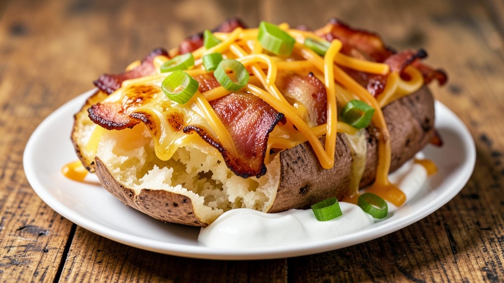 Baked Potato Skins With Cheese and Bacon Recipe: Crispy Edges and Smoky-Salty Bite