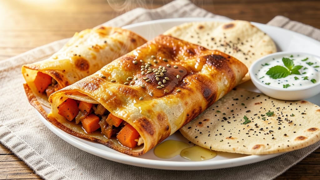 Sweet Potato Stuffed Paratha Recipe: Flaky Layers With Spiced Sweet Potato Bliss